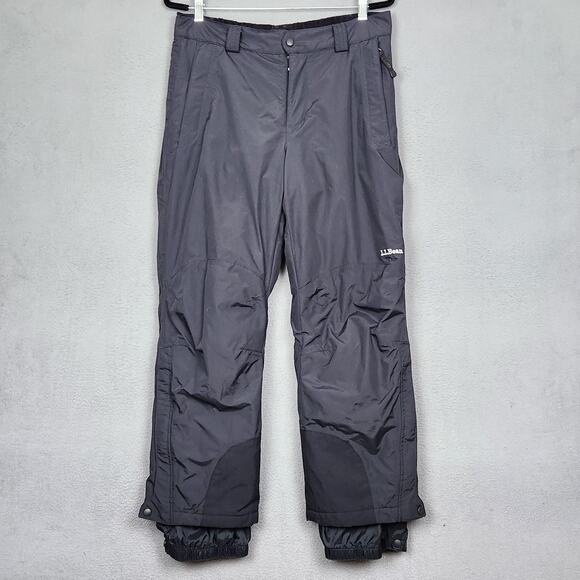 L.L.Bean Pants Mens Medium Black Insulated Ski Snow Winter Warm Outdoor Gaiters - Picture 1 of 14